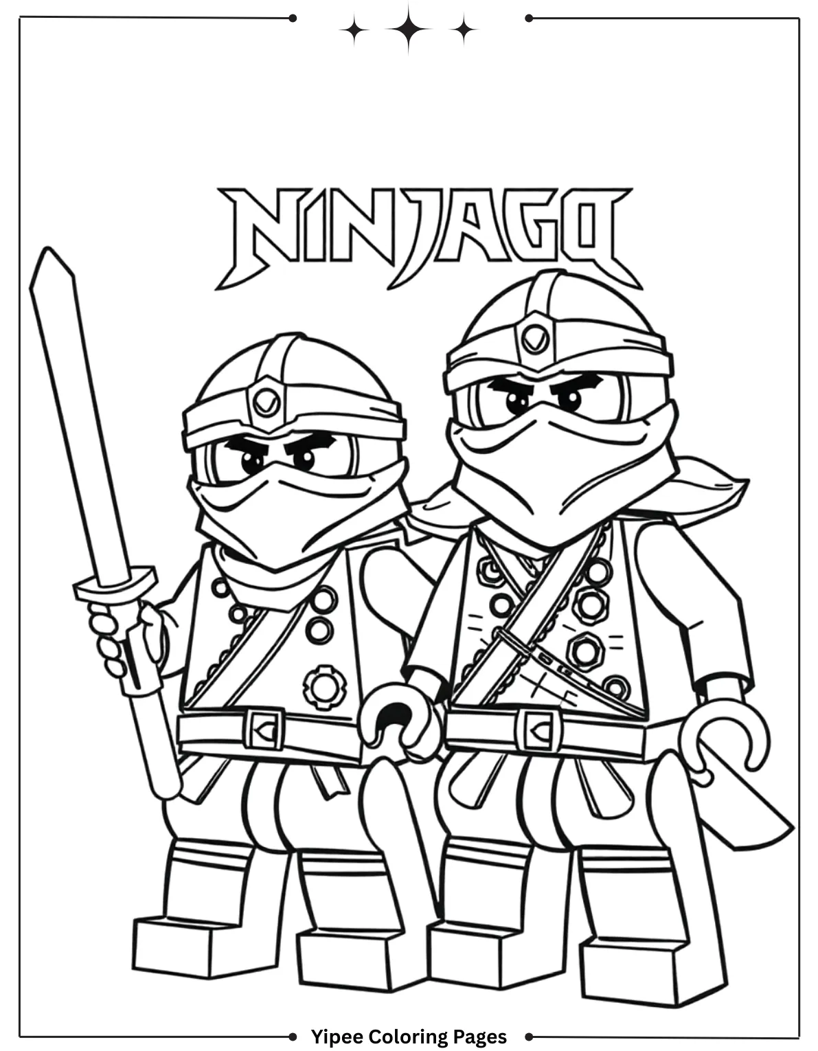 Ninjago Coloring Pages – Free Printable Ninja Adventures Ninjago Zane Training