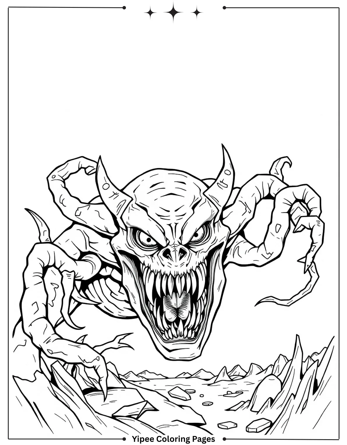 Amazing FNAF Coloring Pages for Creepy Fun Rockstar Foxy Playing The Accordion On Stage (2)