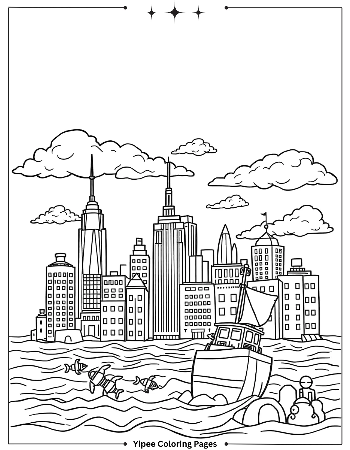 Godzilla Coloring Pages By Yipee Coloring Pages! Sea Emergence