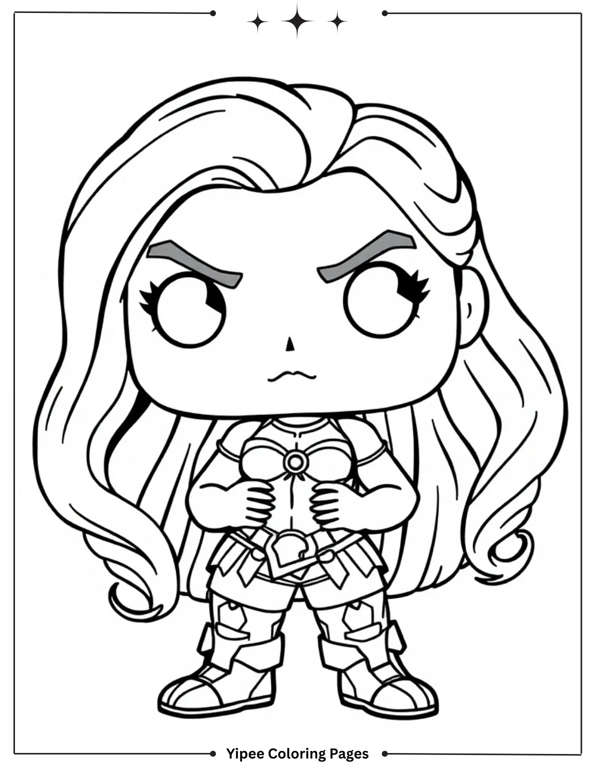 She Hulk Funko Pop Toy Coloring In