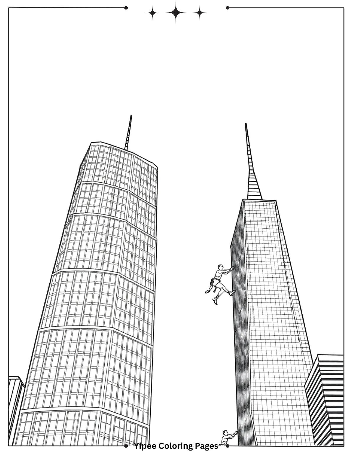 Godzilla Coloring Pages By Yipee Coloring Pages! Skyscraper Climb (2)