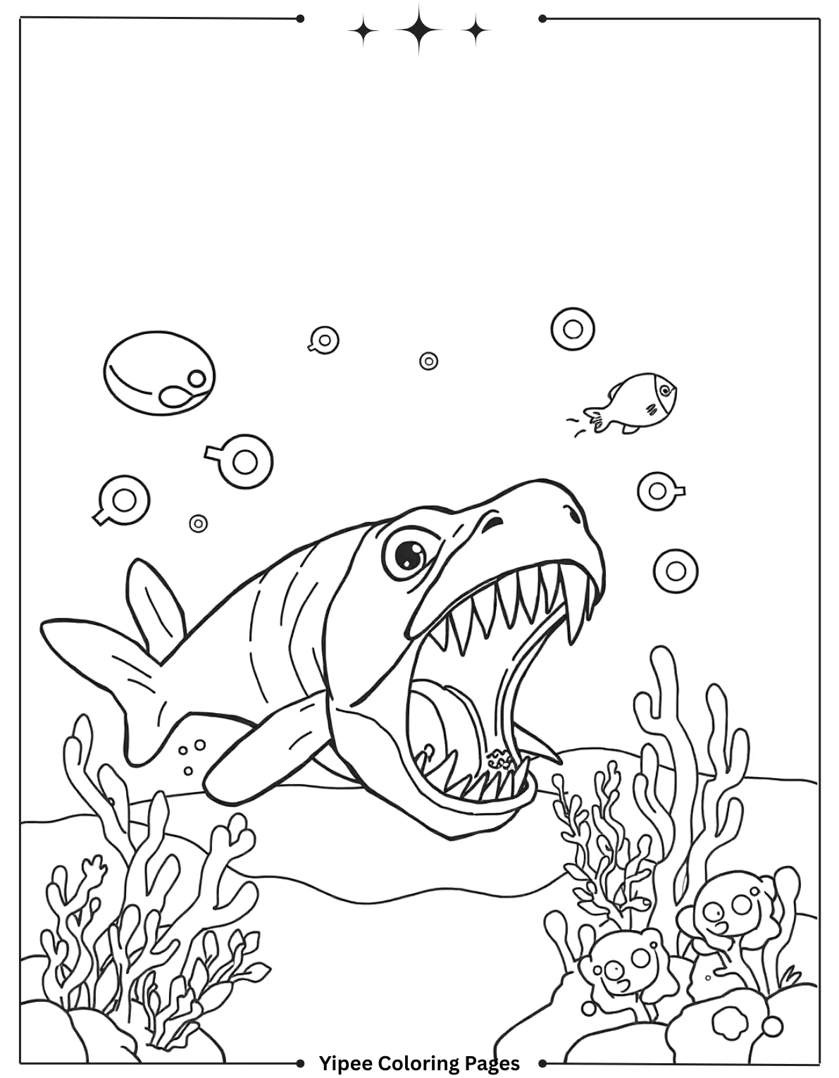 Godzilla Coloring Pages By Yipee Coloring Pages! Underwater Roar (2)