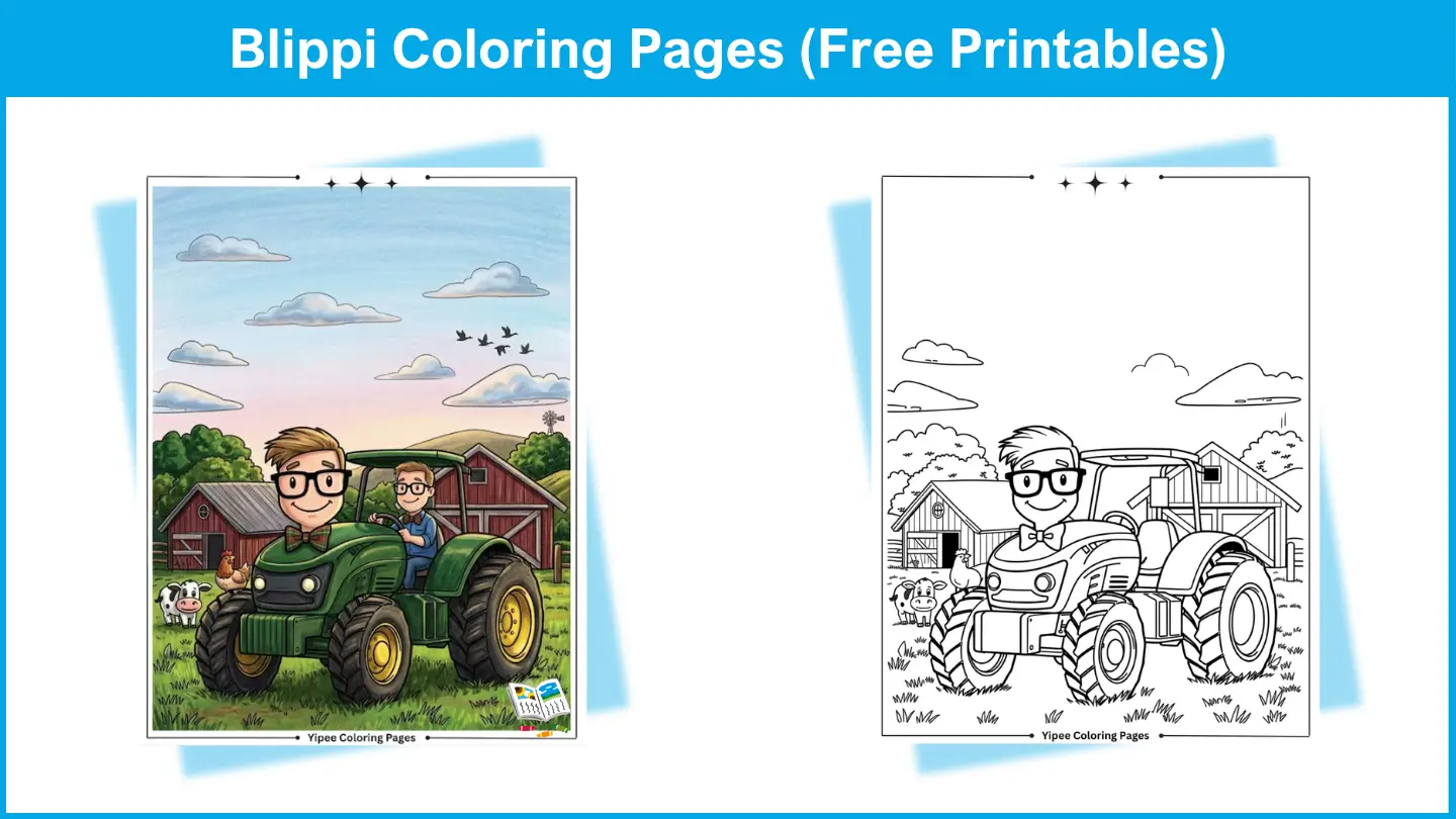 Blippi Coloring Pages
