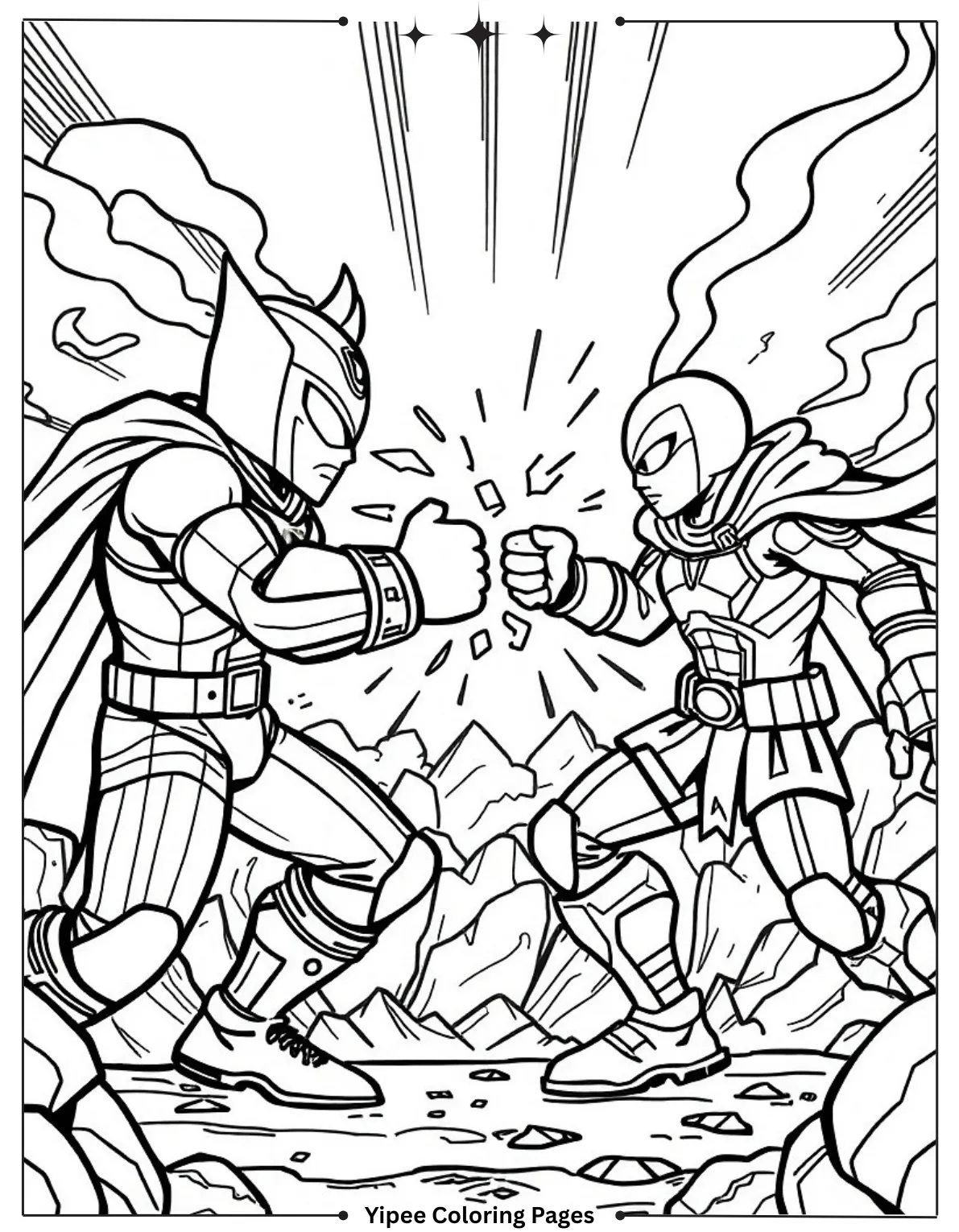 Free Fortnite Coloring Pages to Print and Color Hero Versus Zombie Showdown Coloring Page