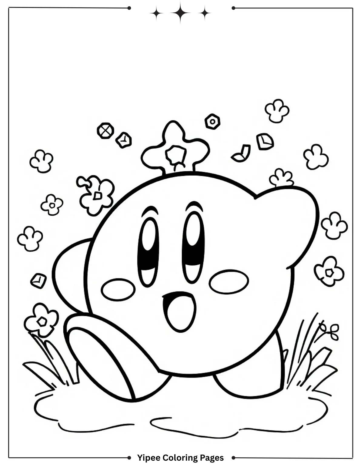 Kirby Coloring Pages Kids Will Love to Color! Ice Kirby