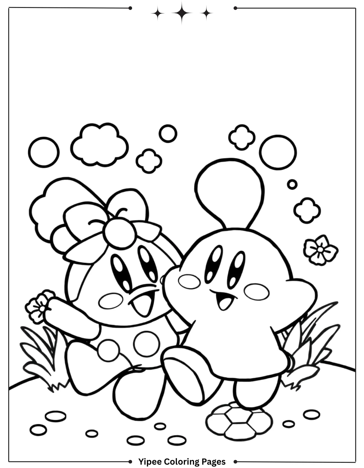 Kirby Coloring Pages Kids Will Love to Color! Kirby & Waddle Dee