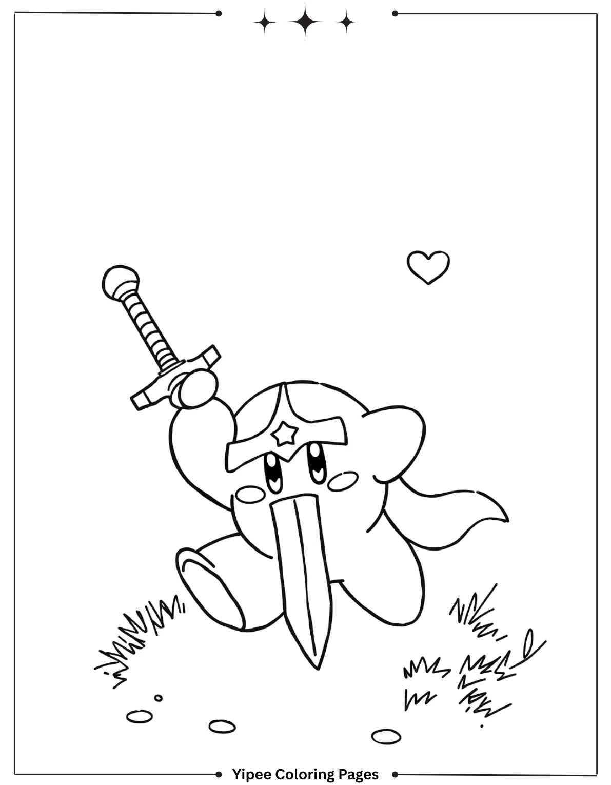 Kirby Coloring Pages Kids Will Love to Color! Ninja Kirby