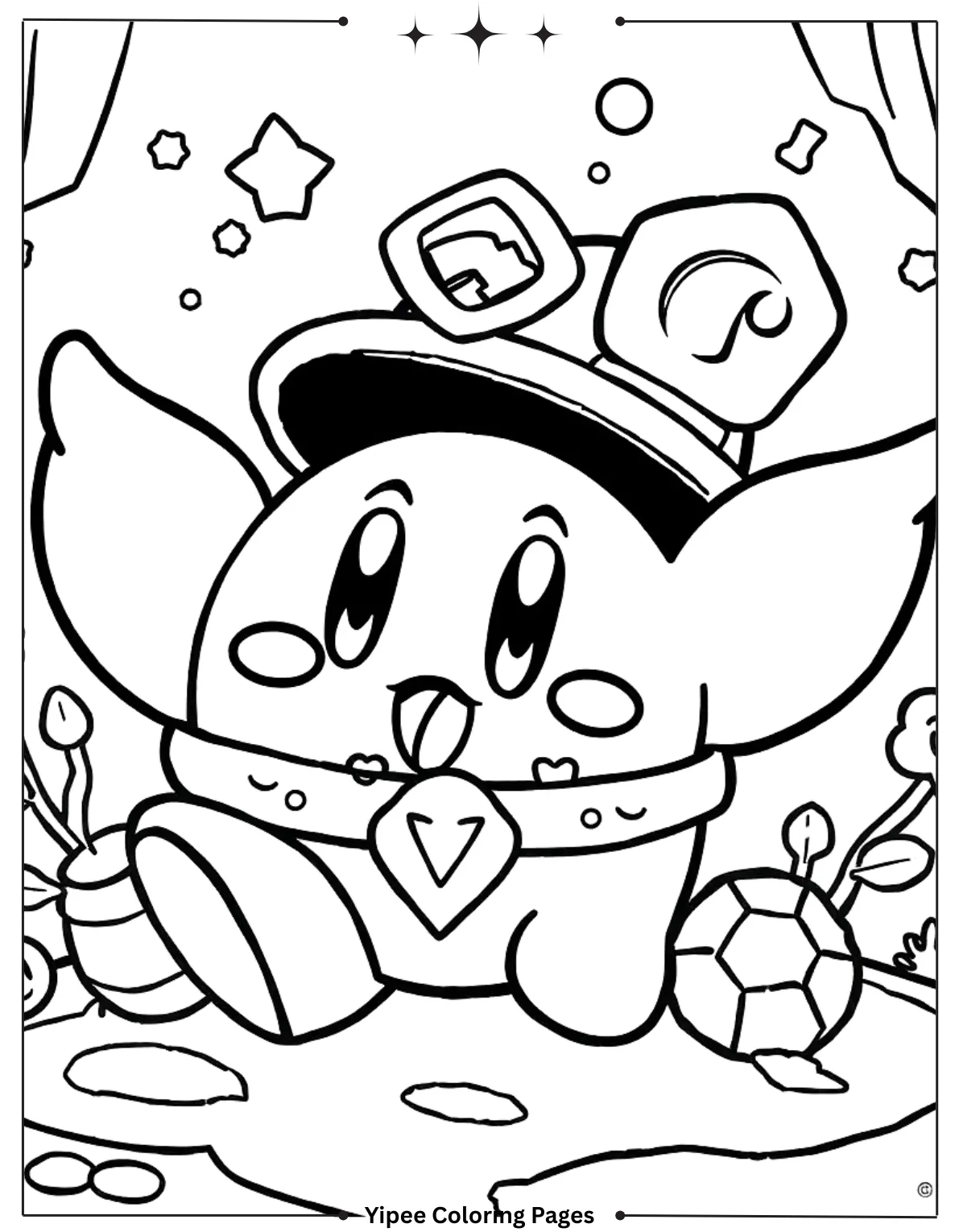 Kirby Coloring Pages Kids Will Love to Color! Whispy Woods