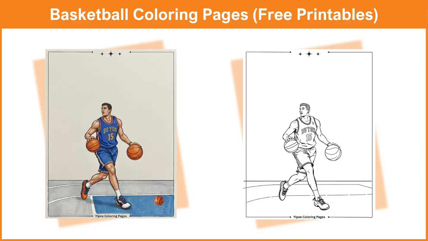 Ultimate Basketball Coloring Pages Every Fan Will Love Basketball Coloring Pages