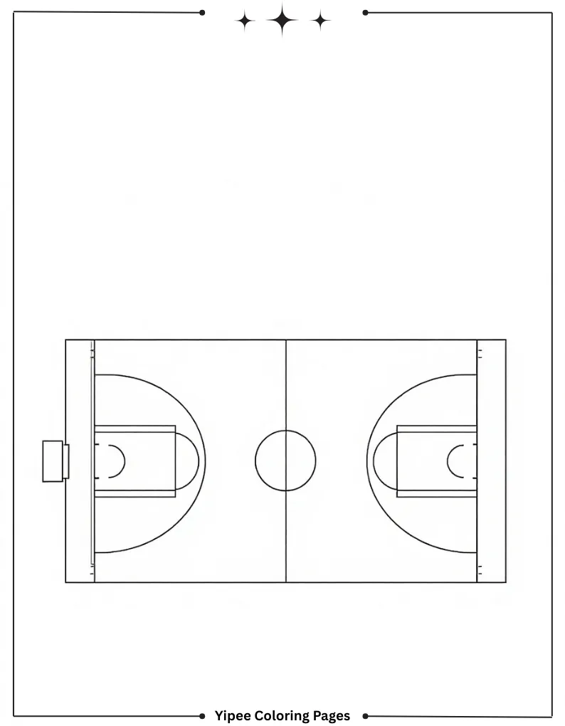 Best NBA Coloring Pages Every Basketball Fan Will Love Basketball Court To Color