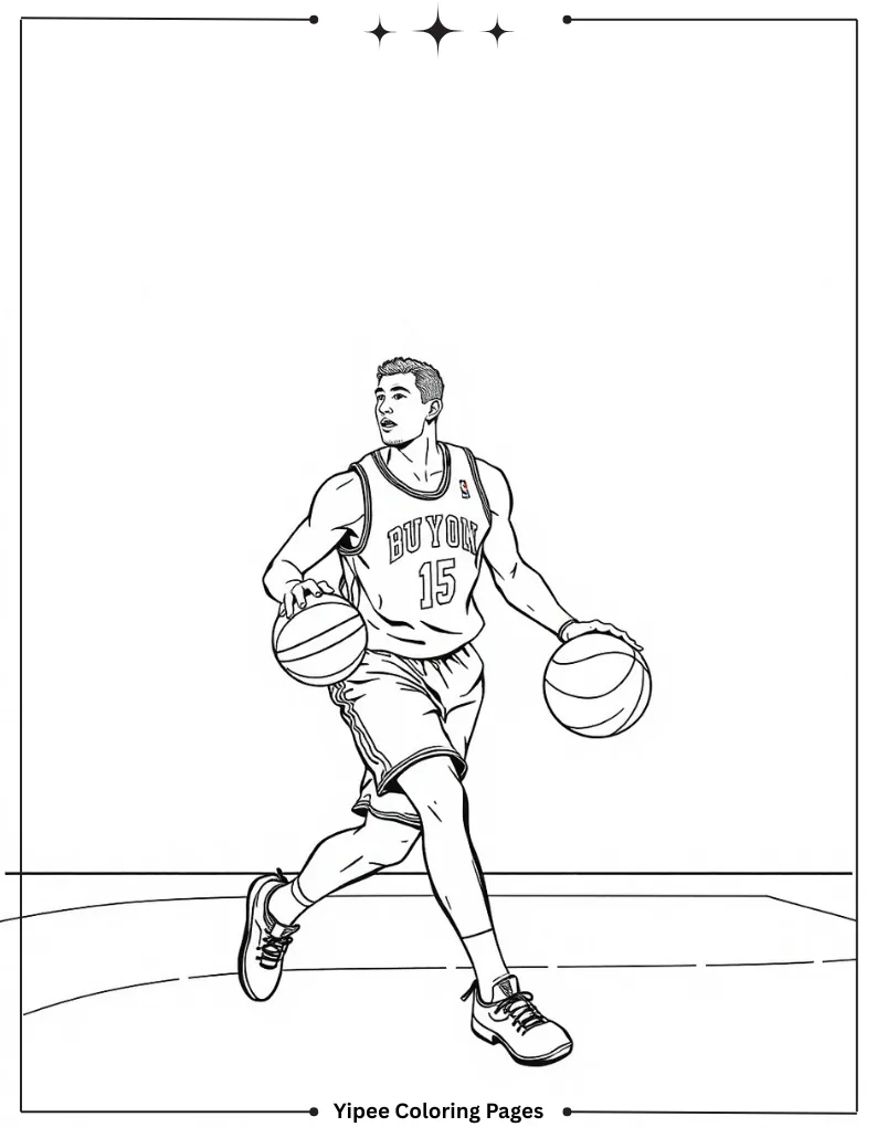 Ultimate Basketball Coloring Pages Every Fan Will Love Basketball Player Drawing to Color