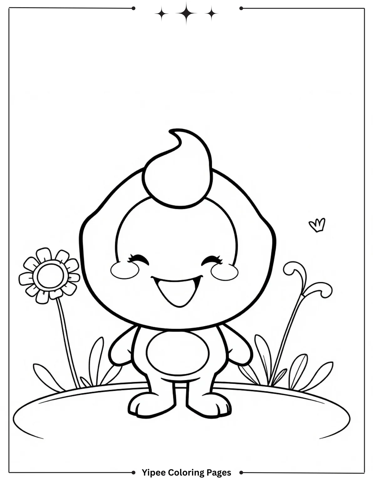 Free Dandy's World Coloring Pages for Creative Fun Cheerful Dandy’s World Coloring Pages Illustration