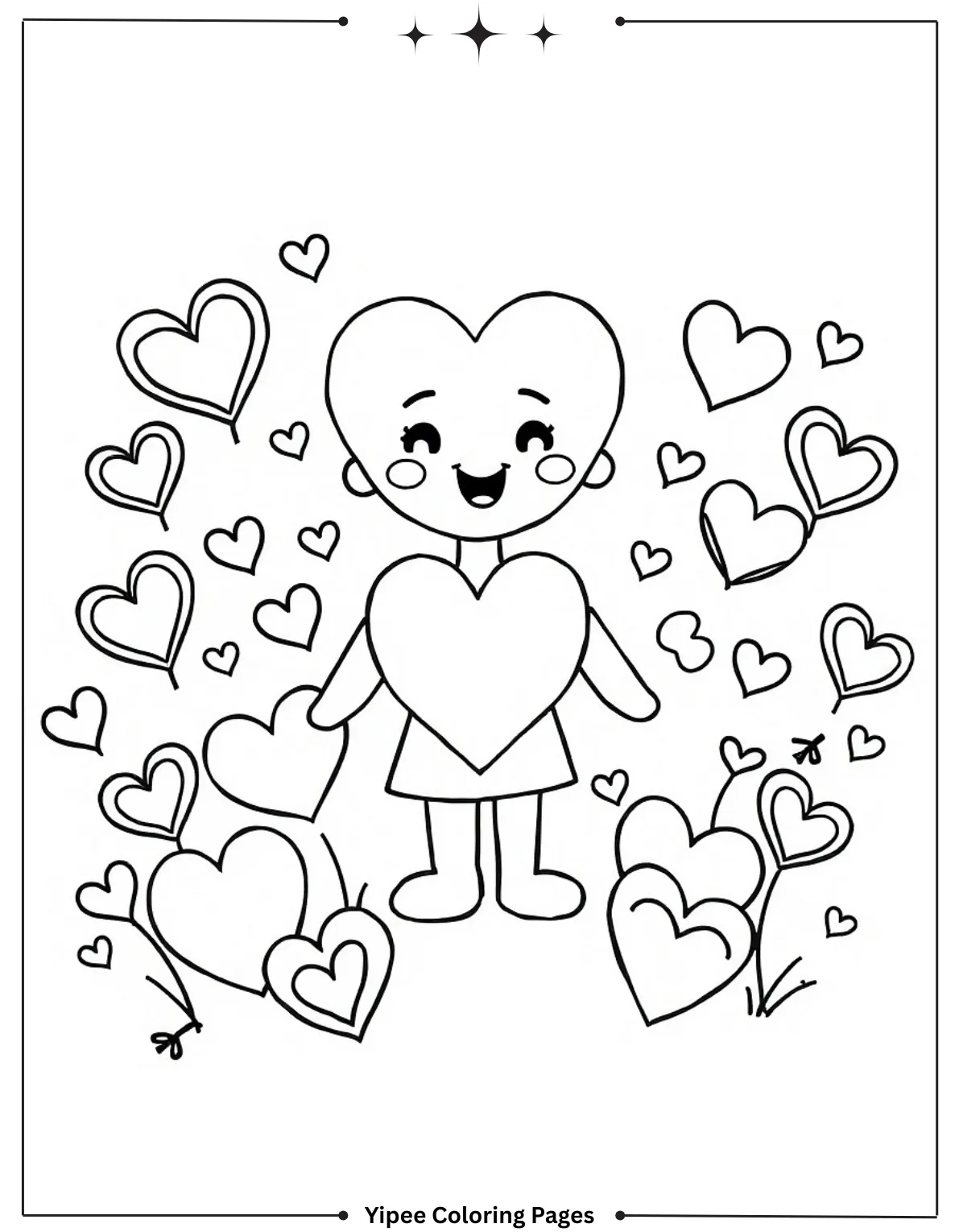 Free Dandy's World Coloring Pages for Creative Fun Dandy’s World With Hearts