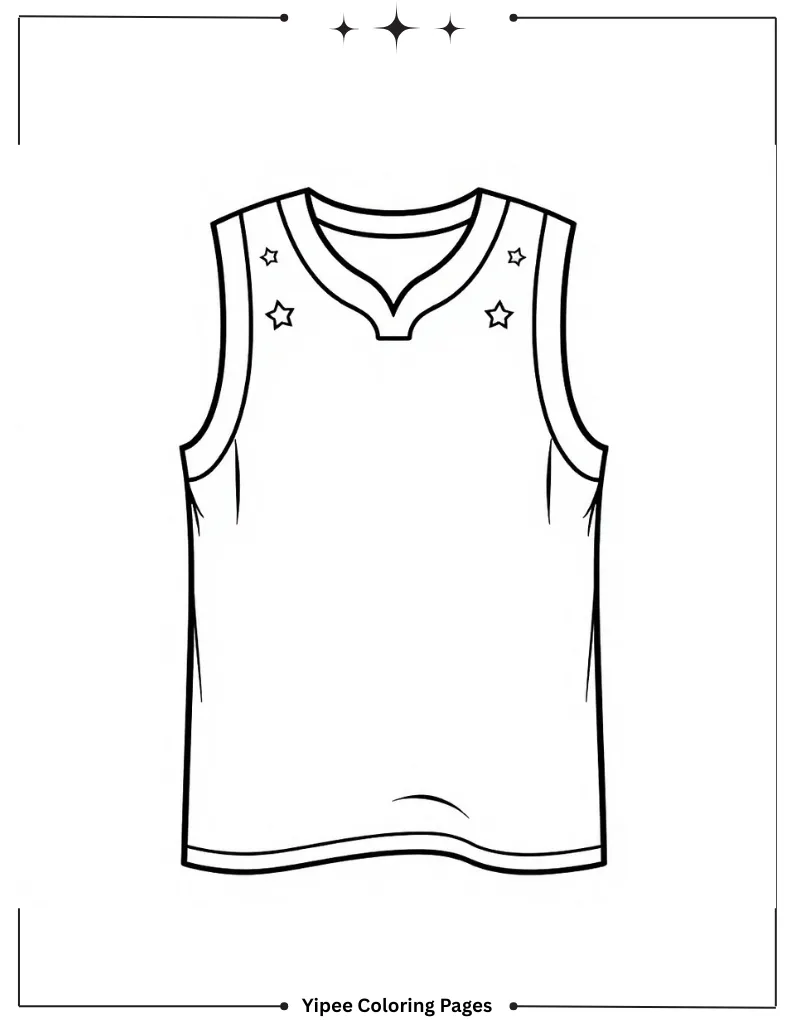 Ultimate Basketball Coloring Pages Every Fan Will Love Easy Printable Basketball Jersey to Color
