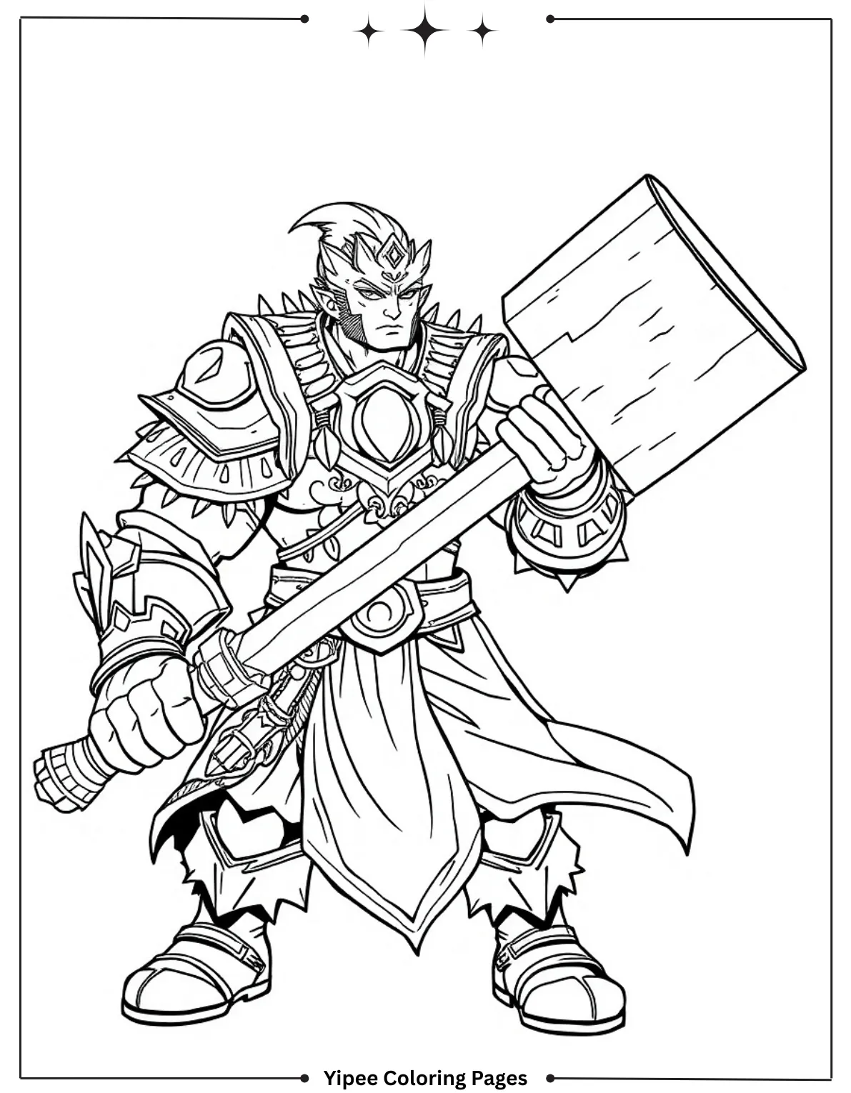 Chucky Coloring Pages with Free Scary Printables Mallet-Wielding Menace