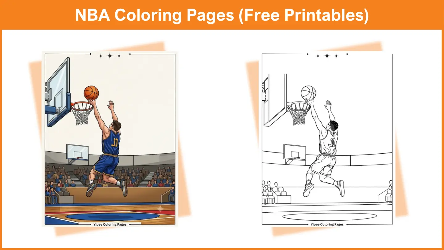 Best NBA Coloring Pages Every Basketball Fan Will Love NBA Coloring Pages