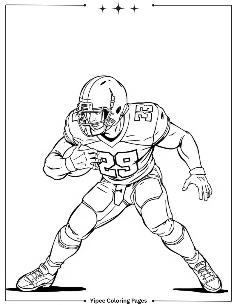 Amazing NFL Players Coloring Pages You Need to Print NFL player coloring page