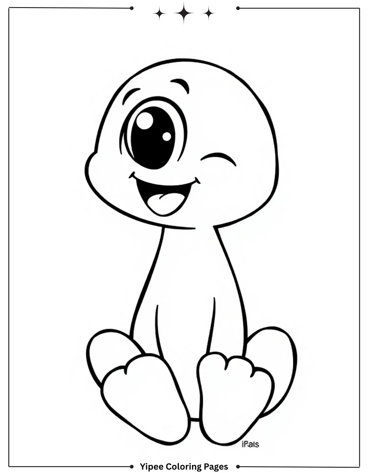 Free Dandy's World Coloring Pages for Creative Fun Pebble’s Playful Pose
