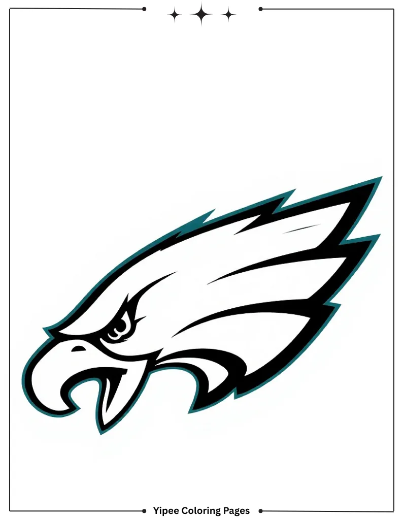 Amazing NFL Players Coloring Pages You Need to Print Philadelphia Eagles NFL Logo To Color
