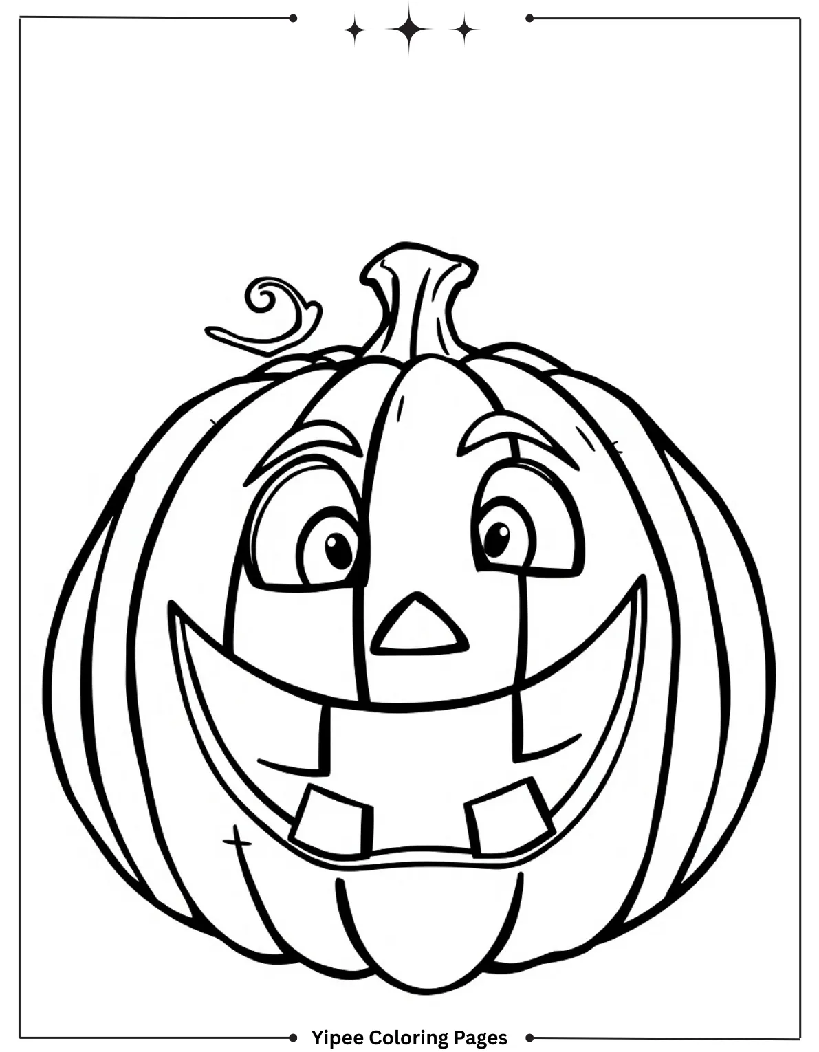 Chucky Coloring Pages with Free Scary Printables Pumpkin Slasher’s Grin
