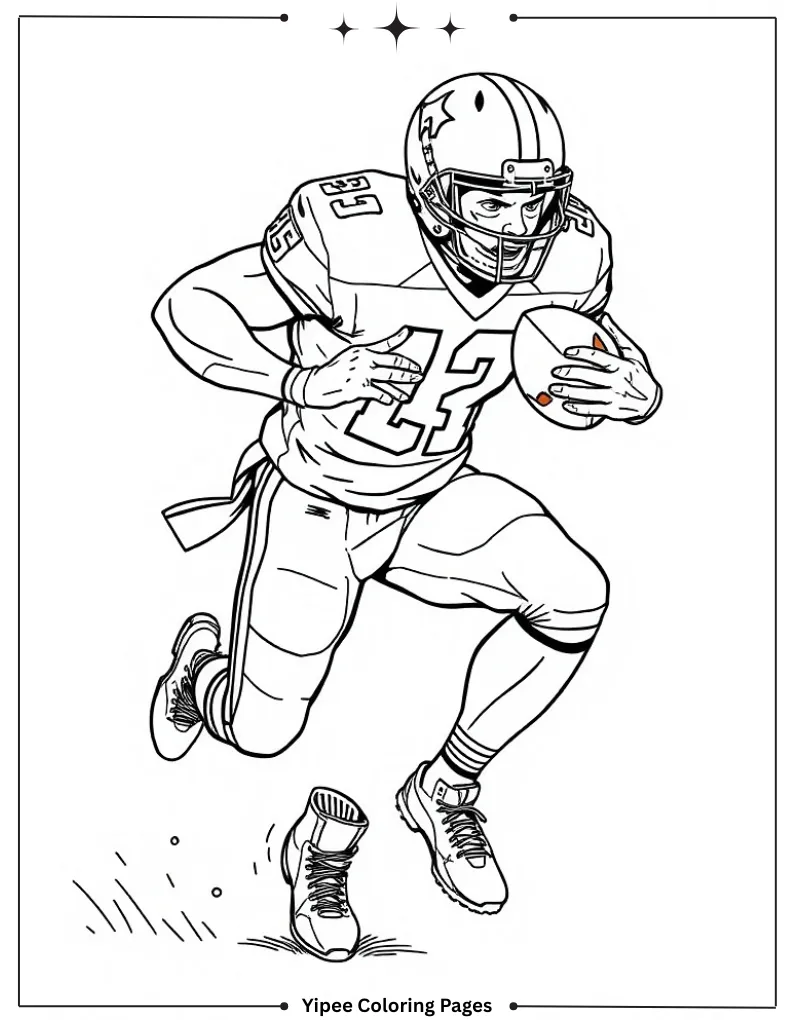 Amazing NFL Players Coloring Pages You Need to Print Quarterback Throwing Pass coloring page
